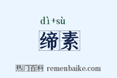 缔素是什么意思的图片